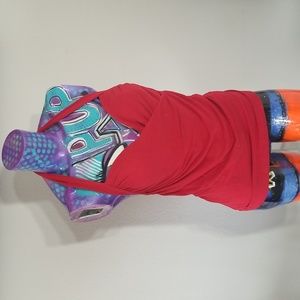 Red Victoria's Secrets halter top with built-in bra. 36B